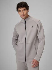 4F Bluza treningowa regular bez kaptura męska - szara M. Szare bluzy z kapturem męskie 4f, l. Za 199.99 zł.