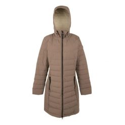 Kurtka Damska Andria Z Podszewką. Brązowe kurtki damskie Regatta, bez wzorów, z puchu, bez kaptura. Za 325.99 zł.