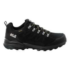 Buty trekkingowe męskie Jack Wolfskin Refugio Texapore Low. Czarne buty trekkingowe męskie Jack Wolfskin, z gumy, bez zapięcia, trekkingowe. Za 359.99 zł.