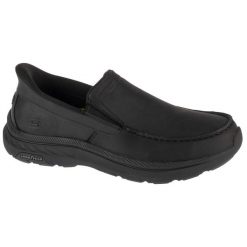 Buty sportowe Sneakersy męskie, Slip-Ins: Pollard - Osgood. Czarne buty sportowe na co dzień męskie Skechers, bez zapięcia, trekkingowe. Za 419.99 zł.
