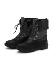 Ilse Jacobsen Skórzane botki zimowe w kolorze czarnym rozmiar: 41. Czarne botki damskie Ilse Jacobsen, na zimę, z wełny, bez obcasa, bez zapięcia. Za 209.33 zł.