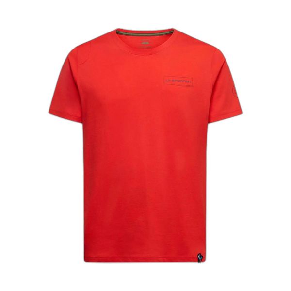 T-shirt La Sportiva Mantra. Czerwone t-shirty męskie La Sportiva, xl, bez wzorów, z bawełny, bez kołnierzyka. Za 238.50 zł.