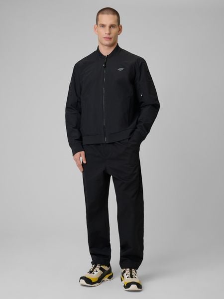 4F Kurtka przejściowa męska - czarna XXL. Czarne kurtki męskie 4f, m, bez wzorów, z materiału, sportowe, bez kaptura. Za 349.99 zł.