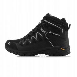 Buty trekkingowe wysokie męskie Alpine Pro Gudere Vibram. Czarne buty trekkingowe męskie Alpine Pro, bez zapięcia, trekkingowe. W wyprzedaży za 399.00 zł.