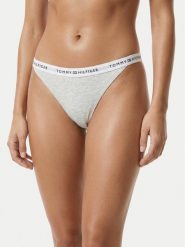 Tommy Hilfiger Stringi UW0UW06228 Szary. Szare stringi damskie Tommy Hilfiger, xs, bez wzorów, z bawełny. Za 69.99 zł.