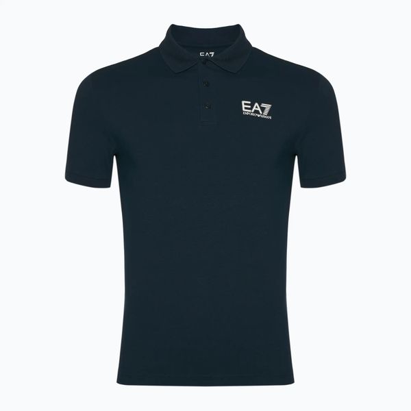 Koszulka męska EA7 Emporio Armani Train Visibility Polo. Niebieskie koszulki polo męskie EA7 Emporio Armani, l, bez wzorów, z bawełny, bez ramiączek. Za 359.99 zł.