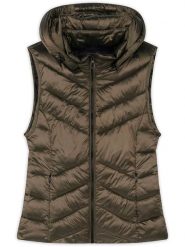 Northwood Kamizelka pikowana "Lugano" w kolorze khaki rozmiar: M. Brązowe kamizelki damskie Northwood, m. Za 126.75 zł.