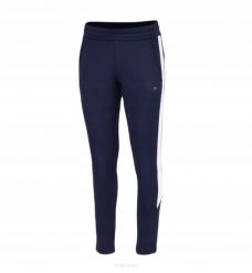 Spodnie tenisowe Fila Pants Janice. Niebieskie spodnie materiałowe damskie Fila, bez wzorów, z materiału. Za 226.99 zł.