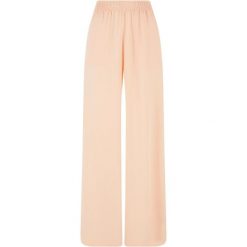 Damskie spodnie z szeroką nogawką z wiskozy Urban Classics. Zielone spodnie dresowe damskie Urban Classics, bez wzorów, z wiskozy. Za 206.00 zł.