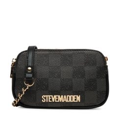 Torebka Steve Madden. Czarne torebki klasyczne damskie Steve Madden, bez wzorów, wizytowe, bez kołnierzyka, bez ramiączek. Za 209.99 zł.