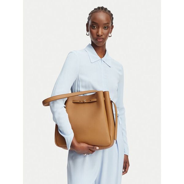 Torebka Tory Burch. Brązowe torebki klasyczne damskie Tory Burch, bez wzorów, bez dodatków. Za 2,604.00 zł.