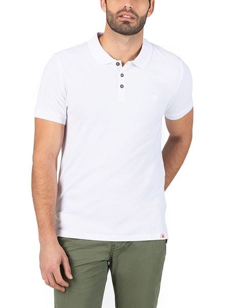 Timezone Koszulka polo w kolorze białym rozmiar: XXL. Białe koszulki polo męskie Timezone, xxl, bez wzorów, z bawełny, bez ramiączek. Za 69.99 zł.