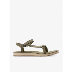 Sandały damskie Teva Original Universal Slim Lea. Zielone obuwie trekkingowe damskie Teva, bez wzorów, bez obcasa. Za 293.99 zł.
