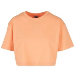 Krótka Koszulka Damska Oversize Crop. Brązowe bluzki damskie Urban Classics, s, bez wzorów, bez kołnierzyka. Za 49.99 zł.