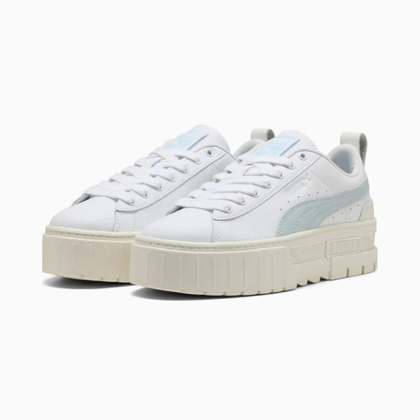 Buty sportowe damskie Puma MAYZE LUX 40126103. Białe buty sportowe na co dzień damskie Puma, bez wzorów, z gumy. Za 269.94 zł.