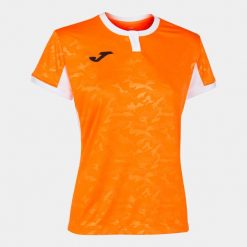 Koszulka do piłki nożnej damska Joma Toletum II. Białe t-shirty damskie Joma, m, bez wzorów, z materiału, bez kołnierzyka. Za 94.50 zł.