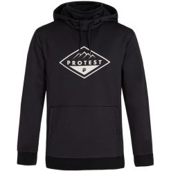 Bluza techniczna męska z kapturem Protest Prtissyk. Czarne bluzy z kapturem męskie Jack Wolfskin, m, z elastanu. Za 249.99 zł.