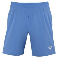 Spodenki tenisowe męskie Tecnifibre Team Short. Niebieskie szorty męskie TECNIFIBRE, bez wzorów, z materiału, sportowe. Za 224.50 zł.