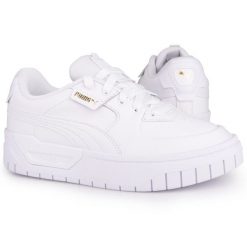 Buty damskie sportowe do chodzenia Puma CALI DREAM. Białe buty sportowe na co dzień damskie Puma, bez wzorów, z gumy, tenisowe. Za 268.00 zł.