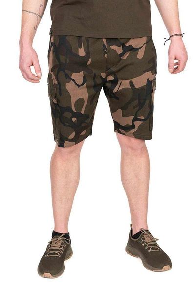 Spodenki Szorty Wędkarskie Męskie Fox Lw Camo Jogger Shorts. Zielone szorty męskie FOX, z bawełny, bez kołnierzyka. Za 224.50 zł.