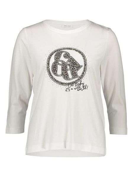 Gerry Weber Koszulka w kolorze białym rozmiar: 44. Białe bluzki damskie Gerry Weber, bez wzorów, bez kołnierzyka, bez ramiączek. Za 100.28 zł.