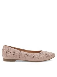 Lasocki Baleriny RST-KAJA-27 Różowy. Czerwone baleriny damskie Lasocki, bez wzorów, ze skóry, bez obcasa. Za 169.99 zł.