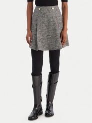 Tommy Hilfiger Spódnica mini WW0WW48787 Szary Regular Fit. Szare spódniczki damskie Tommy Hilfiger, bez wzorów, z wełny, mini. Za 799.99 zł.