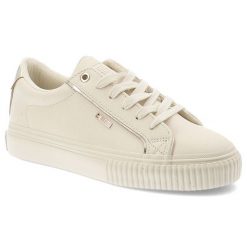 Beżowe Sneakersy Big Star Sportowe Obuwie Damskie. Brązowe buty sportowe na co dzień damskie Big Star, bez wzorów, z gumy. Za 127.99 zł.