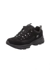 Buty sportowe Sneakersy damskie, Skechers I-Conik. Czarne buty sportowe na co dzień damskie Skechers, bez wzorów, z materiału, trekkingowe. Za 269.99 zł.