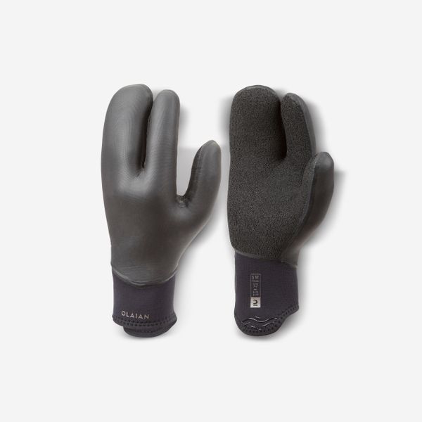 Second Life - Rękawiczki surfingowe Decathlon 900 z neoprenu 5 mm - Stan Dobry. Czarne rękawiczki damskie Decathlon, na zimę, bez wzorów, z materiału. Za 119.99 zł.