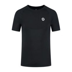 Koszulka do biegania Rogelli Essential. Czarne t-shirty sportowe męskie Rogelli, l, bez ramiączek, do biegania. Za 190.50 zł.