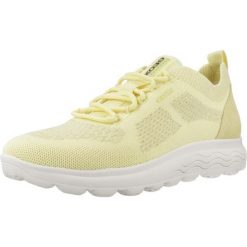 Tenisówki Geox Model D Spherica Kolor żółty. Żółte trampki i tenisówki damskie Geox, bez wzorów, ze skóry. Za 379.99 zł.