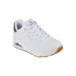 Buty sportowe Sneakersy damskie, Skechers Uno-Golden Air. Białe buty sportowe na co dzień damskie Skechers, bez wzorów, z gumy, trekkingowe, Skechers Sport. Za 329.99 zł.