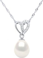 Pearline Srebrny naszyjnik z zawieszką - dł. 42 cm rozmiar: onesize. Białe naszyjniki damskie Pearline, srebrne. Za 152.99 zł.