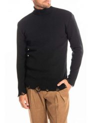 Takeshy Kurosawa Sweter "Breaks" | 83450 | Dolcevita Breaks | Mężczyzna | Czarny. Czarne swetry męskie Takeshy Kurosawa, l, bez wzorów, bez kołnierzyka. W wyprzedaży za 319.00 zł.