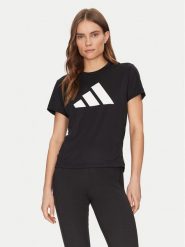 Adidas Koszulka techniczna Run It IL7227 Czarny Regular Fit. Czarne bluzki sportowe damskie Adidas, l, bez wzorów, z syntetyku, bez ramiączek. Za 89.99 zł.