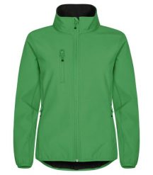 Clique Classic Softshell Jacket Damska – 3-warstwowa, ekologiczna – Apple green. Zielone kurtki softshell damskie CLIQUE, m, bez wzorów, z softshellu, bez kaptura. Za 265.43 zł.