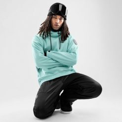 Kurtka snowboardowa męska W1 Iceberg. Niebieskie kurtki męskie SIROKO, l, bez wzorów, z softshellu, bez kaptura, narciarskie. W wyprzedaży za 381.00 zł.