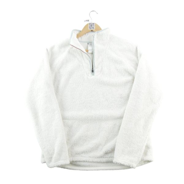 Second life - Polarowy sweter damski Sherpa z półzamkiem - Jak nowy. Białe swetry klasyczne damskie The North Face, l, z polaru, bez kołnierzyka. Za 164.76 zł.