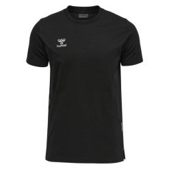Bawełniana koszulka Hummel Move Grid. Czarne t-shirty sportowe męskie HUMMEL, xl, z bawełny, bez ramiączek, do piłki nożnej. Za 130.00 zł.