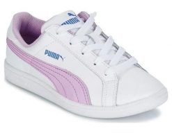Buty sportowe damskie Puma Smash 630162 02. Białe buty sportowe na co dzień damskie Puma, bez wzorów, z gumy, trekkingowe. Za 149.00 zł.