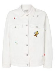 TATUUM Kurtka dżinsowa "Hala" w kolorze kremowym rozmiar: 40. Brązowe kurtki damskie Tatuum, bez wzorów, z bawełny, bez kaptura. Za 332.45 zł.