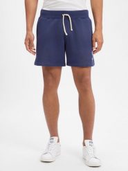 Polo Ralph Lauren szorty dresowe Mężczyźni Bawełna niebieski, S. Niebieskie szorty męskie Polo Ralph Lauren, z bawełny, bez kołnierzyka. Za 549.95 zł.
