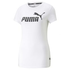 Koszulka Kobieta Puma Essentials Slim biały. Białe bluzki damskie Puma, m, bez wzorów, sportowe, bez kołnierzyka, bez ramiączek. W wyprzedaży za 99.60 zł.