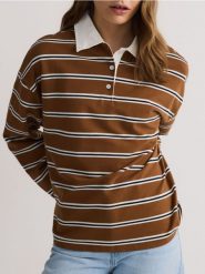 Bluza z kołnierzykiem polo - wielobarwny. Bluzy bez kaptura damskie Reserved, l, z bawełny. W wyprzedaży za 59.99 zł.
