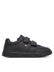 Tommy Hilfiger Sneakersy Low Cut Velcro Sneaker T3X9-35240-1355 M Czarny. Czarne buty sportowe chłopięce Tommy Hilfiger, ze skóry, bez zapięcia. Za 349.99 zł.