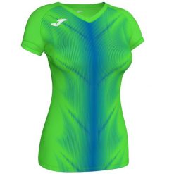 Koszulka z krótkim rękawem damska Joma Olympie. Czerwone topy sportowe damskie Joma, xs, bez wzorów, z materiału, bez ramiączek. Za 132.00 zł.