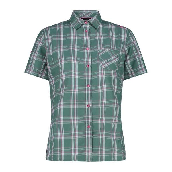 Koszula damska turystyczne CMP 34S5706. Szare koszule damskie CMP, l, bez wzorów, sportowe, bez kołnierzyka, bez ramiączek. Za 221.00 zł.