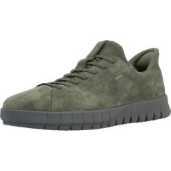 Buty GEOX U65MAA 00022 Zielony. Zielone buty trekkingowe męskie Geox, ze skóry, bez zapięcia, na fitness i siłownię. Za 432.99 zł.