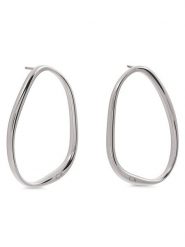 Calvin Klein Kolczyki 35000450 Srebrny. Szare kolczyki damskie CALVIN KLEIN, metalowe. Za 259.99 zł.
